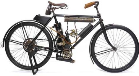 Bonhams to Offer the Incredibly Rare 1905 Leo Motorcycle at Vegas Auction Image